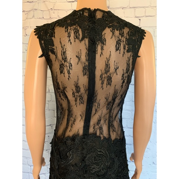 Cq by cq Black ALL Lace See-Through dress cocktail size small - Picture 6 of 15